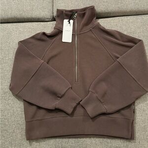 NWT Varley Milano Half Zip Sweat